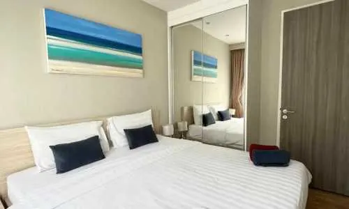 Модные апартаменты с 2 спальнями и с видом на сад в проекте Даймонд Кондоминиум, на пляже Бангтао/Лагуна