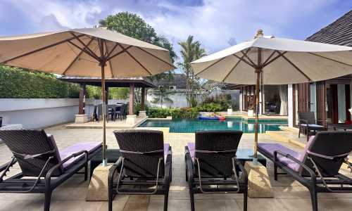 Cтильная вилла с 3 спальнями и с видом на бассейн в проекте Тай Бали, на пляже Бангтао/Лагуна