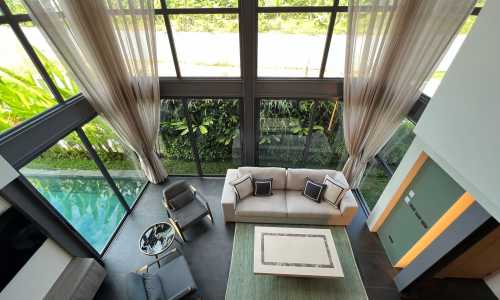 Великолепная вилла с 2 спальнями и с видом на бассейн в проекте Риверхауз Пхукет, на пляже Бангтао/Лагуна