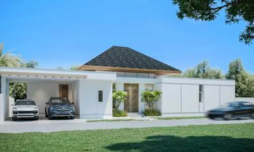 Роскошная вилла с 3 спальнями и с видом на бассейн в проекте Озон Кампус, на пляже Бангтао/Лагуна