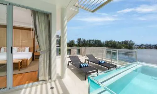 Превосходные апартаменты с 2 спальнями и с видом на море в проекте Ангсана Бичфронт, на пляже Бангтао/Лагуна