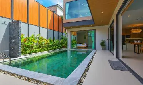 Сногсшибательная вилла с 3 спальнями и с видом на бассейн, на пляже Бангтао/Лагуна