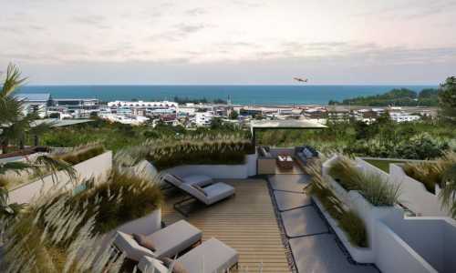 Прекрасная вилла с 3 спальнями и с видом на море, на пляже Май  Кхао