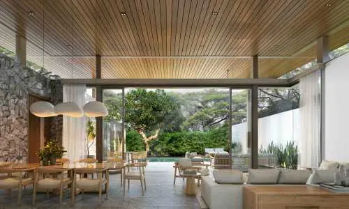 Великолепная вилла с 3 спальнями и с видом на бассейн, на пляже Лаян 