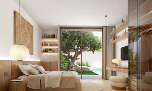 Cтильная вилла с 3 спальнями и с видом на бассейн, на пляже Лаян 