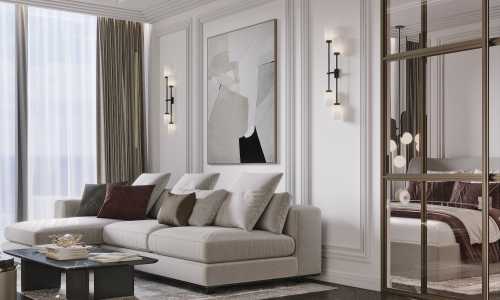 Удобные апартаменты с 1 спальней и с видом на город, на пляже Карон