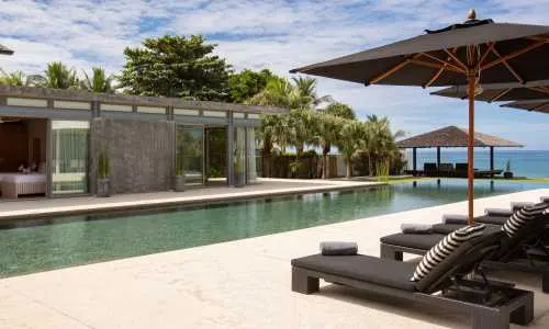 Сногсшибательная вилла с 6 спальнями и с видом на море, на пляже Натай