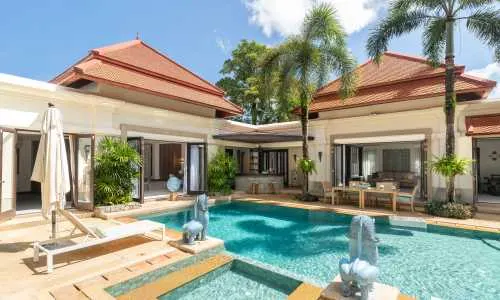 Великолепная вилла с 5 спальнями и с видом на бассейн в проекте Сайтан, на пляже Бангтао/Лагуна (+ Видео обзор)