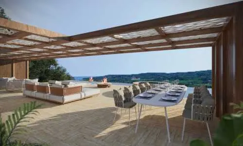 Восхитительная вилла с 5 спальнями и с видом на горы, на пляже Лаян 