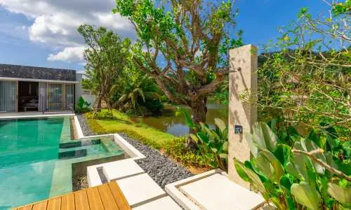 Cтильная вилла с 3 спальнями и с видом на бассейн в проекте Ботаника Лейксайд II, на пляже Лаян  (+ Видео обзор)