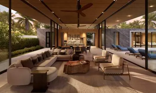 Модная вилла с 5 спальнями и с видом на бассейн, на пляже Бангтао/Лагуна