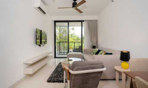 Превосходные апартаменты с 2 спальнями и с видом на город в проекте Кассия Резиденсис, на пляже Бангтао/Лагуна