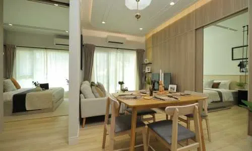 Комфортабельные апартаменты с 2 спальнями и с видом на бассейн, на пляже Найянг