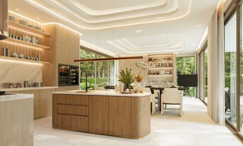 Модная вилла с 4 спальнями и с видом на бассейн, на пляже Найхарн