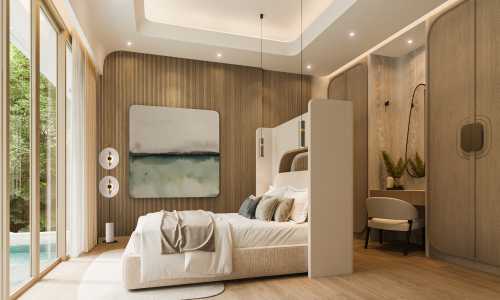 Модная вилла с 4 спальнями и с видом на бассейн, на пляже Найхарн