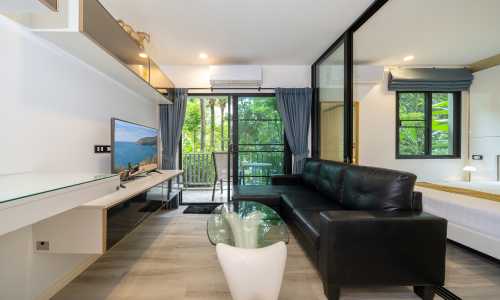 Cтильные апартаменты студия и с видом на сад в проекте Зе Тайтл Резиденс Наянг, на пляже Найянг