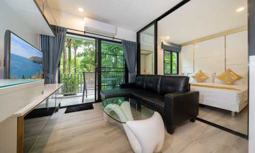 Cтильные апартаменты студия и с видом на сад в проекте Зе Тайтл Резиденс Наянг, на пляже Найянг