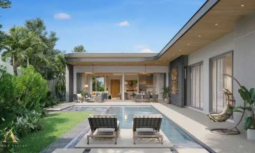 Шикарная вилла с 3 спальнями и с видом на бассейн, на пляже Бангтао/Лагуна