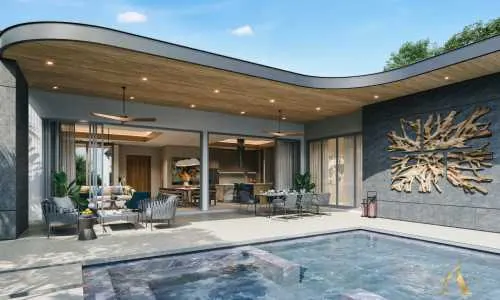 Шикарная вилла с 3 спальнями и с видом на бассейн, на пляже Бангтао/Лагуна