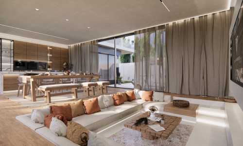 Cтильная вилла с 4 спальнями и с видом на море, на пляже Чалонг