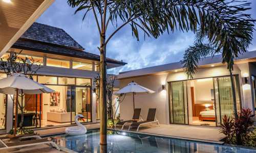 Потрясающая вилла с 2 спальнями и с видом на бассейн в проекте Шамбала Гранд Вилла, на пляже Бангтао/Лагуна