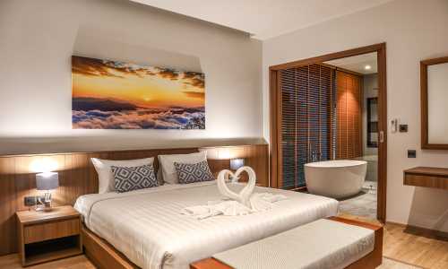 Потрясающая вилла с 2 спальнями и с видом на бассейн в проекте Шамбала Гранд Вилла, на пляже Бангтао/Лагуна