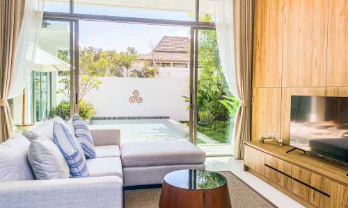 Сногсшибательная вилла с 2 спальнями и с видом на бассейн в проекте Шамбала Гранд Вилла, на пляже Бангтао/Лагуна