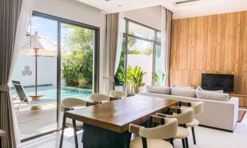 Сногсшибательная вилла с 2 спальнями и с видом на бассейн в проекте Шамбала Гранд Вилла, на пляже Бангтао/Лагуна