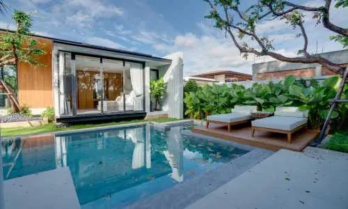 Модная вилла с 3 спальнями и с видом на бассейн, на пляже Камала 