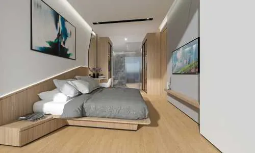 Восхитительные апартаменты с 1 спальней и с видом на горы, на пляже Бангтао/Лагуна