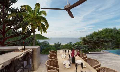 Восхитительная вилла с 3 спальнями и с видом на море, на пляже Май  Кхао