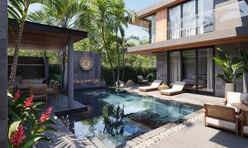 Удобная вилла с 4 спальнями и с видом на бассейн, на пляже Бангтао/Лагуна