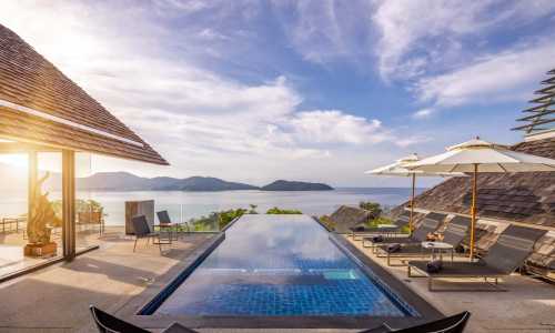 Великолепная вилла премиум класса с 4 спальнями и с видом на море в проекте Самсара, на пляже Камала 