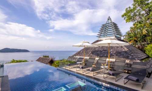 Великолепная вилла премиум класса с 4 спальнями и с видом на море в проекте Самсара, на пляже Камала 