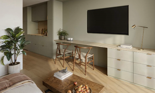 Великолепные апартаменты студия и с видом на горы, на пляже Лаян 