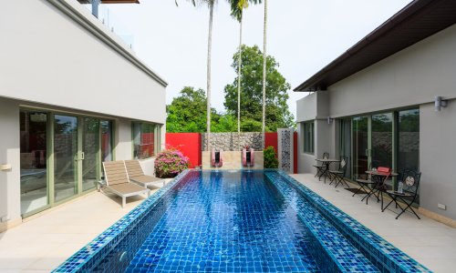 Вилла с 3 спальнями и с видом на бассейн в проекте Ботаника Лакшери, район Бангтао/Лагуна