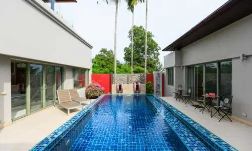 Модная вилла с 3 спальнями и с видом на бассейн в проекте Ботаника Лакшери, на пляже Бангтао/Лагуна