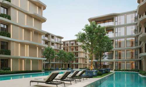 Превосходные апартаменты с 1 спальней и с видом на бассейн, на пляже Бангтао/Лагуна