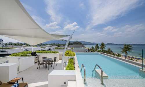 Превосходный пентхауз с 2 спальнями и с видом на море в проекте Ангсана Бичфронт, на пляже Бангтао/Лагуна