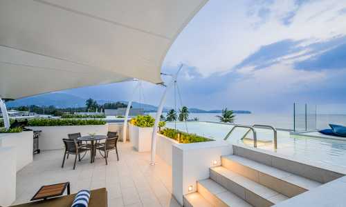 Превосходный пентхауз с 2 спальнями и с видом на море в проекте Ангсана Бичфронт, на пляже Бангтао/Лагуна