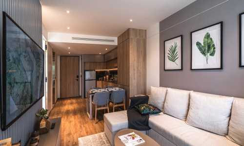 Сказочные апартаменты с 1 спальней и с видом на сад в проекте Лаян Грин Парк, на пляже Лаян 