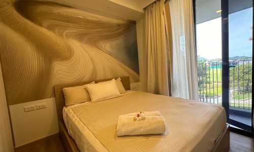 Сногсшибательные апартаменты с 1 спальней и с видом на гольф-поле в проекте Скай Парк, на пляже Бангтао/Лагуна