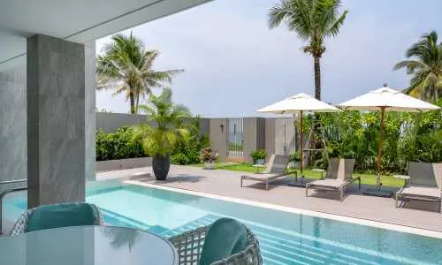 Комфортабельные апартаменты с 2 спальнями и с видом на море в проекте Ангсана Бичфронт, на пляже Бангтао/Лагуна