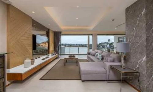 Cтильный пентхауз с 2 спальнями и с видом на бассейн, не далеко от моря в проекте Ангсана Бичфронт, на пляже Бангтао/Лагуна