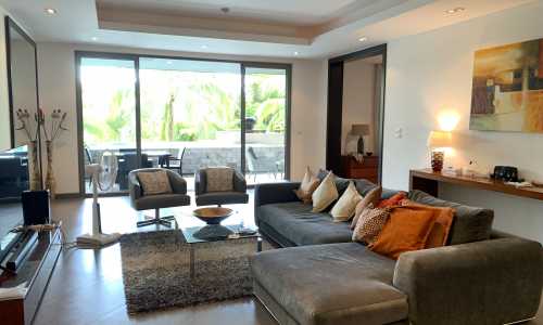 Роскошные апартаменты с 2 спальнями и с видом на бассейн в проекте Мандала Кондоминиум, на пляже Бангтао/Лагуна