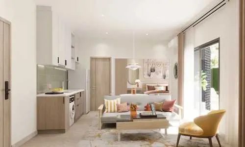 Потрясающие апартаменты с 1 спальней и с видом на бассейн, не далеко от моря, на пляже Равай