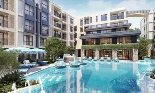 Потрясающие апартаменты с 1 спальней и с видом на бассейн, не далеко от моря, на пляже Равай