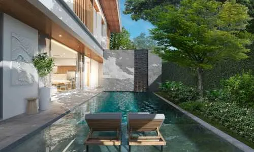 Прекрасная вилла с 4 спальнями и с видом на бассейн, на пляже Равай