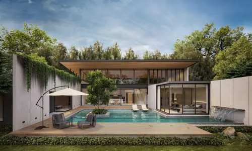 Модная вилла с 3 спальнями и с видом на бассейн, на пляже Бангтао/Лагуна