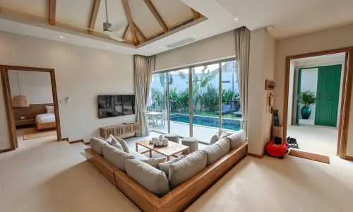 Восхитительная вилла с 3 спальнями и с видом на бассейн в проекте Тричада Азюр, на пляже Бангтао/Лагуна